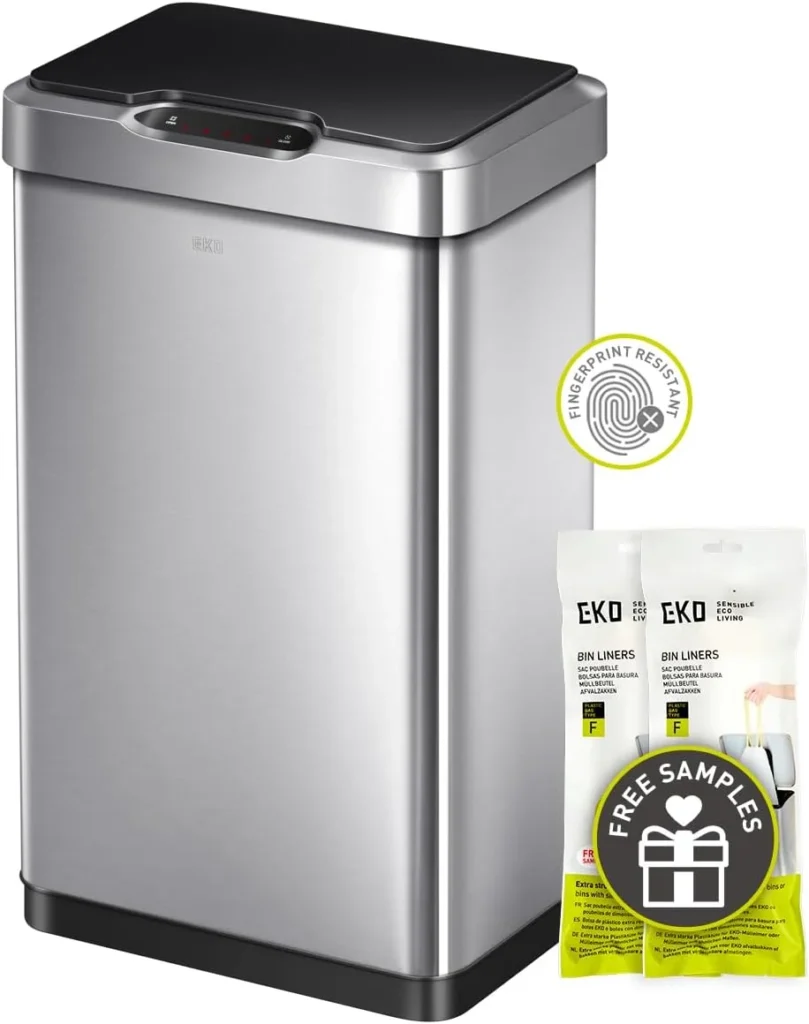 bote de basura metalico grande cocina